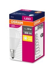 Ziarovka OSRAM® LED FR 060 (ean2939) non-dim, 7W / 827 E14 2700K Valoare CLASSIC P