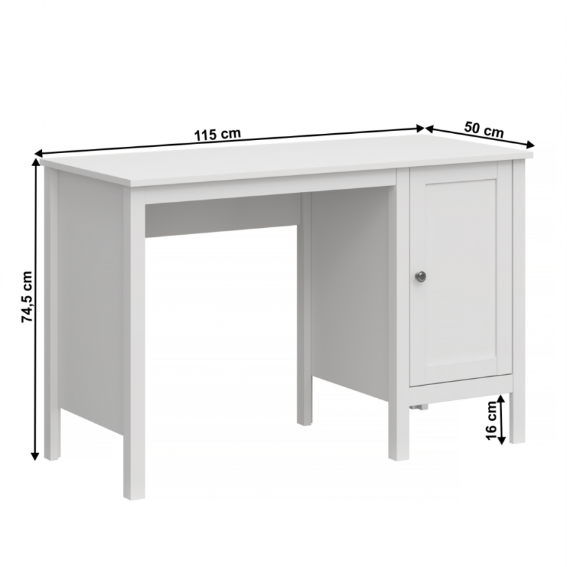 PC-Tisch 1D/1155, weiß, OLJE