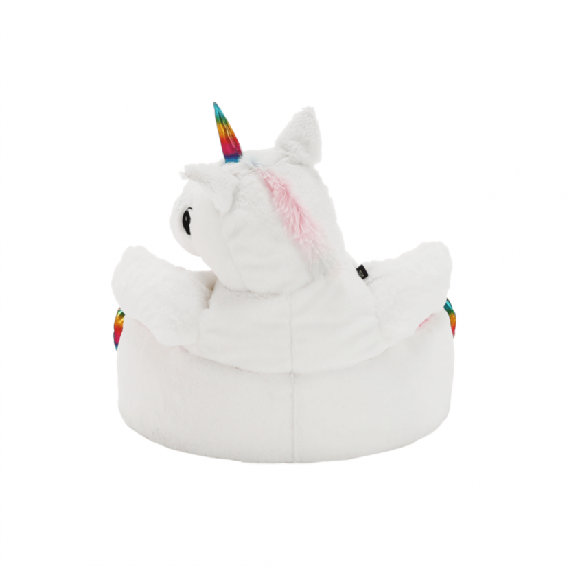 Einhorn-Sitzsack, weiß/rosa/Farbmix, BUFEL