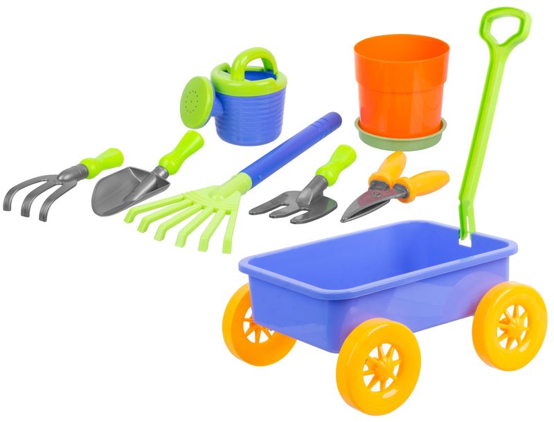Sada hračiek do piesku s vozíkom, 9 dielna