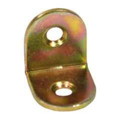 Unghi - 2 găuri, 17x17 mm zinc/100 buc