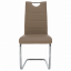 Jedálenská stolička, capuccino/svetlé šitie, ABIRA NEW