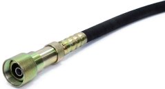 Schlauch für Betonrüttler M79492, Länge 4 m, Durchmesser 35 mm, Mutterklemme, MAR-POL