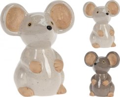 Postavička myš 12,8x10x15,5 cm porcelán mix