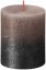 Sviečka bolsius Rustic, Vianočná, Sunset Creamy Caramel+ Anthracite, 80/68 mm