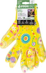 Handschuhe Strend Pro Lily, gelb, Nitril, Größe 08/M, Garten, mit Blister