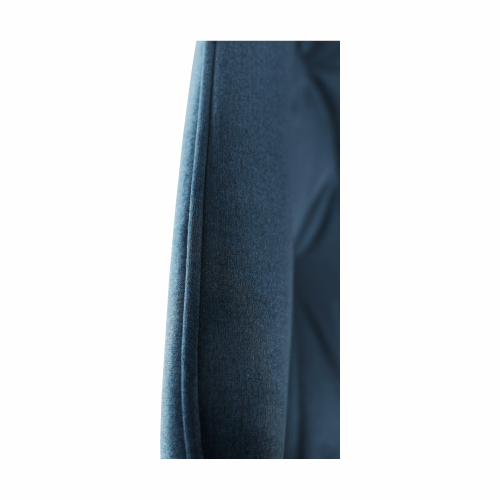 Fotoliu de design, material textil Velvet albastru, FEDRIS