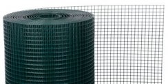 Netz GARTEN PVC 500/10x10/0,8 mm, grün, RAL 6005, quadratisch, Garten, Zucht, Packung. 10 m