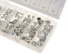Komplet aluminijastih kovic z votlo matico M3-M10, 150 kosov, GEKO