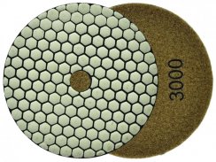 Disc de șlefuit diamantat 125 mm, granulație 3000 Velcro, șlefuire uscată, GEKO