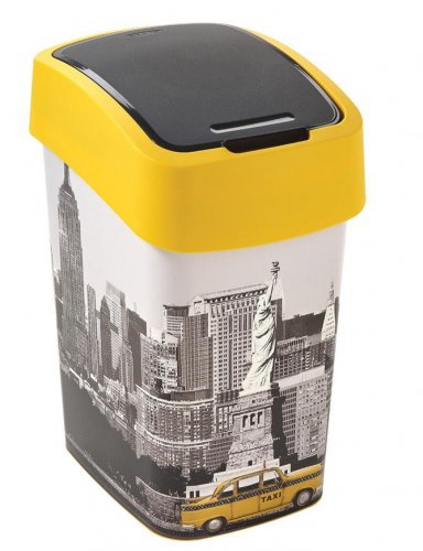 Coș Curver® FLIP BIN 25 litri, NYC, pentru deșeuri