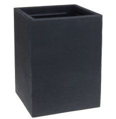 Květináč venkovní imitace beton 30 cm antracit