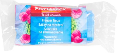 Sáček Primapack, sáček, sáček, k zamrazování potravin do mrazničky, 1 lit., 35 ks