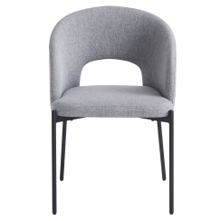 Jedilni stol, sivo/črn, LONKA