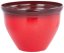 Kvetináč Strend Pro, glazúra, červený, 38x28,5 cm