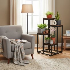 Stojan na kvety dekorácie 4 police Loft ModernHome