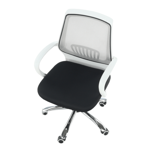 Krzesło biurowe, czarno/szary, LANCELOT