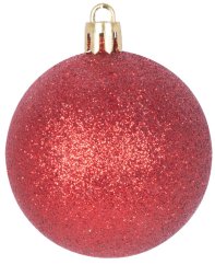 MagicHome Weihnachtskugeln, Set, 31 Stück, rot, für den Weihnachtsbaum