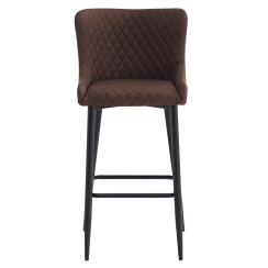 Barski stol, rjav/črn, CEZARIA