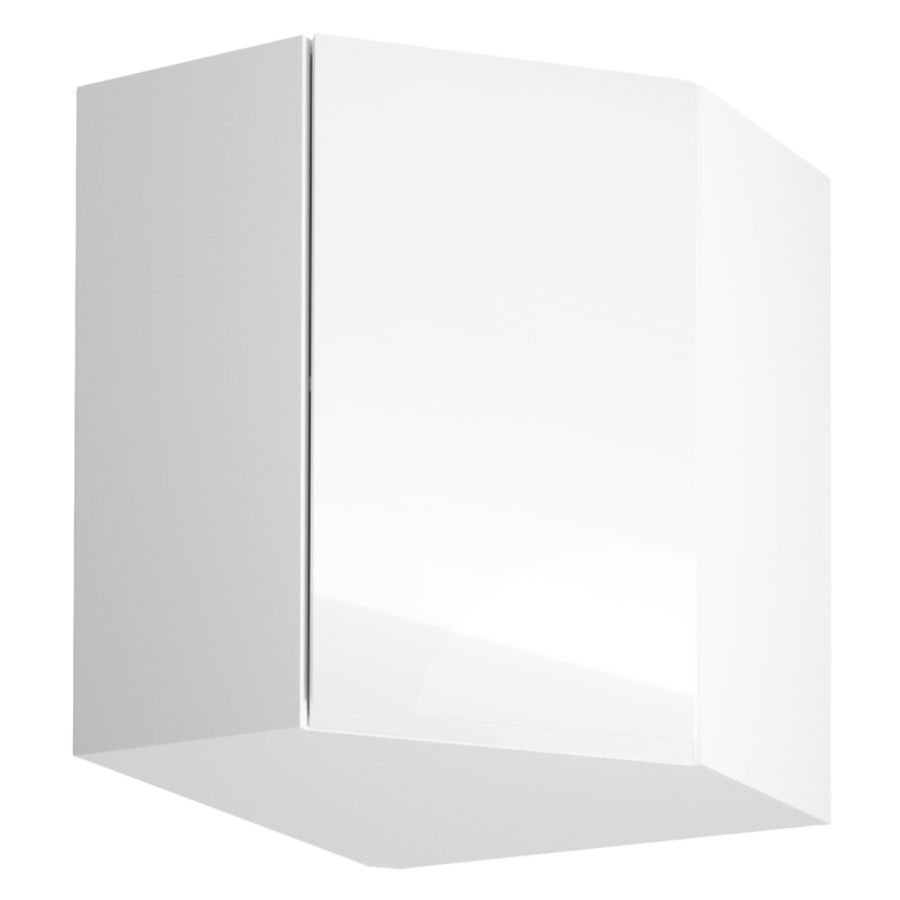 Oberschrank, Weiß/Weiß Extra Hochglanz, AURORA G60N