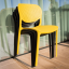 Krzesło sztaplowane, żółte, FEDRA NEW