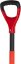 Strend Pro Premium RedShark Spaten, schmal, Drainage, mit Fiberglasstiel D 1280 mm