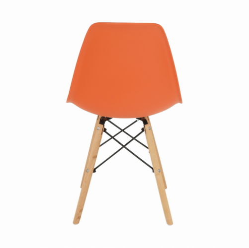 Krzesło, pomarańczowy/buk, CINKLA 3 NOWOŚĆ