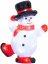 MagicHome karácsonyi dekoráció, Hóember, 30 LED, hideg fehér, akril, IP44, külső, 22x14x30 cm