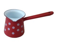 Jezva 900 ml Emaille, Bodky KLC-Dekor