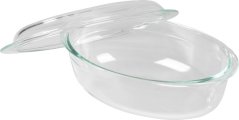 MagicHome sütőtál, üveg, ovális, sütőtál, 3000 ml (akce)