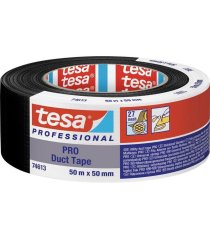 tesa® PRO Klebeband, 50 mm, L-50 m, Textil, schwarz