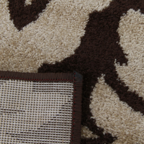 Teppich, beige/dunkelbraun, 133x190, LORENS