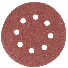 Worcraft CRS-S20-Li Matrize, für Exzenterschleifer, 125 mm, P80, Papier, Schleifmittel, VE 5 Stk.