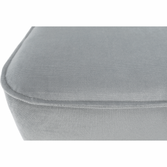 Moderner Hocker, hellgrau/walnuss, RUFINO 3 NEU