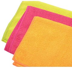 Set Mikrofasertücher, 3 Stück, 30 x 30 cm, XL-TOOLS