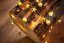 MagicHome Christmas Ball lanac, 20 LED topla bijela, s kuglicama i zvjezdicama, zlatna, 2xAA, jednostavna rasvjeta, rasvjeta, L-1,9 m