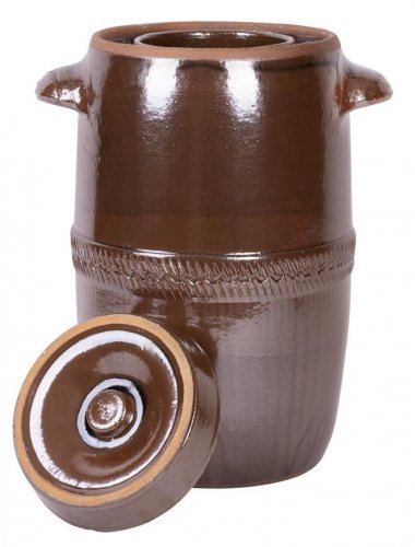 Barrel Ceramic 30 lit, do kapusty, I kl., z pokrywką, 37x44 cm