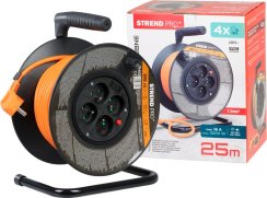 Cablu Strend Pro DG-FB04 25 m, prelungire pe tambur, secțiune transversală 1,5 mm2