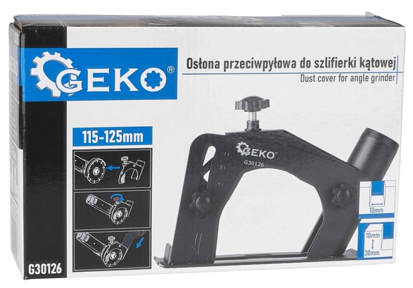 Sesalnik prahu pri rezanju s kotnim brusilnikom 115 in 125 mm, GEKO