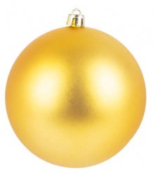 MagicHome Weihnachtskugeln, 4 Stück, Gold, 11 cm