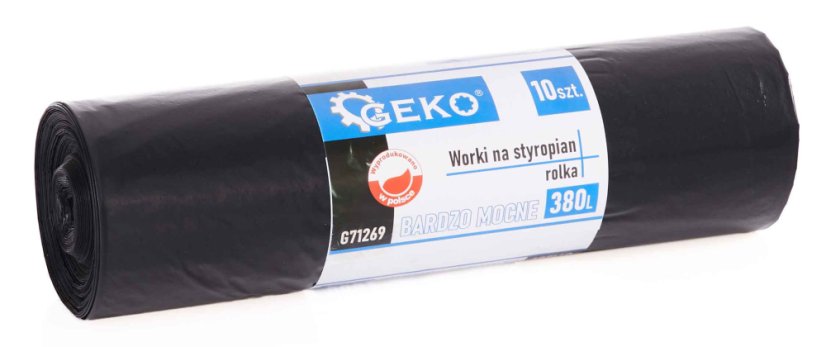 Bauabfallsäcke – stark 380l, 10er Pack in der Rolle, GEKO