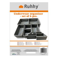 Unterwäsche-Organizer - 6er-Set. Ruhhy 25764