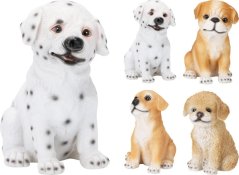 Figurica sedečega psa 18,5 cm mešanica poliresina