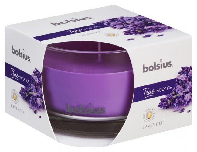 Kerze Bolsius Jar True Scents 63/90 mm, Lavendel