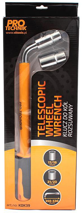 Teleskop-Radmutternschlüssel 17x19 mm, 21x23 mm, PRO-TECHNIK