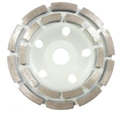 Gyémántcsiszoló korong 125 x 22 mm kétsoros, menet nélkül, betonhoz, MAR-POL (akce)