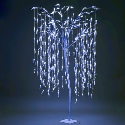 MagicHome Weihnachtsbaum, Weide, 384x LED, kaltweiß, 180 cm