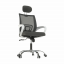 Krzesło biurowe, szaro/białe, SANAZ TYP 1