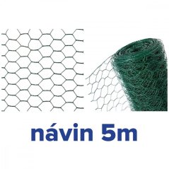 Siatka HEX 16/1x500 mm 5 m PCV GARDENKUS królik