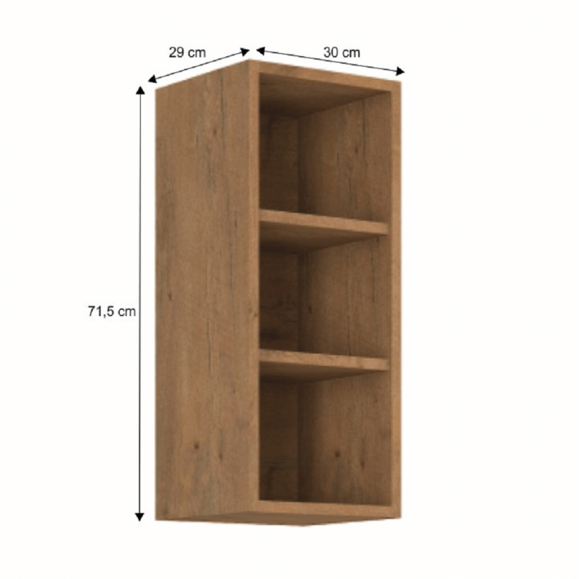 Oberer Regalschrank, Lanzetteiche, VEGA 30 G-72 OTW